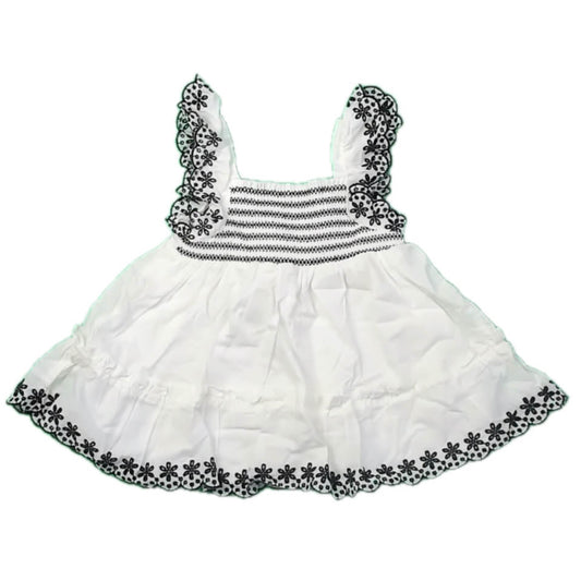 Max Studio Girls White | Black Blouse Size: 3T White | Black