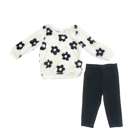 Juicy Couture Girls White | Black Apparel Sets Size: 18 Months White | Black
