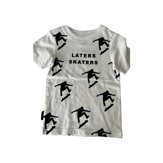 Dot Boys White | Black T-Shirt Size: 2T White | Black