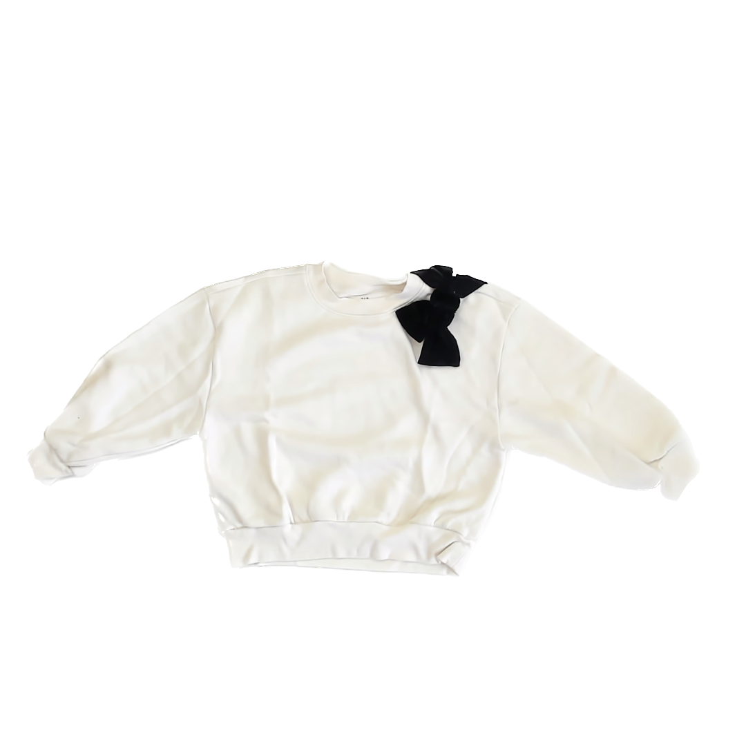 Gap Girls White | Black Sweatshirt Size: S White | Black
