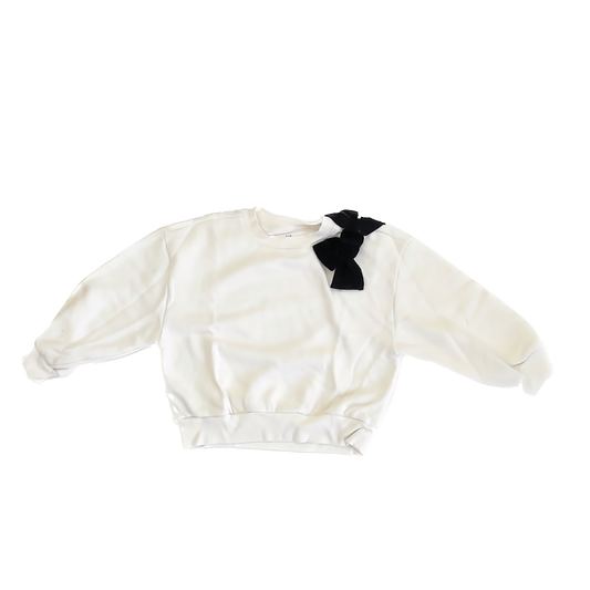 Gap Girls White | Black Sweatshirt Size: S White | Black
