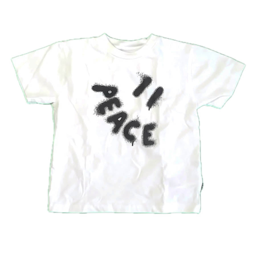 Molo Unisex White | Black T-Shirt Size: 4T White | Black