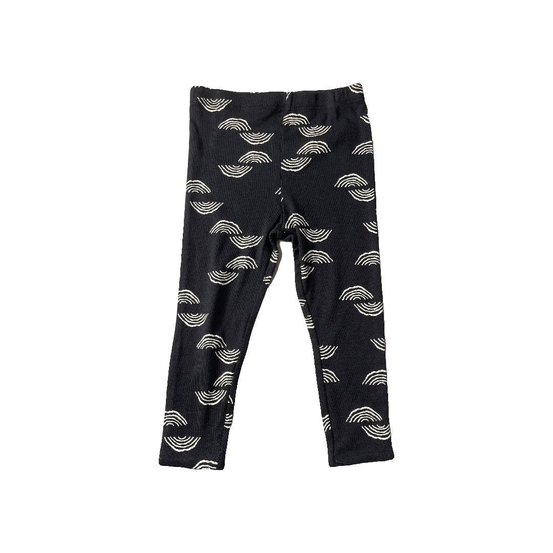 Honest Co Unisex White | Black Pajamas Size: 3T White | Black