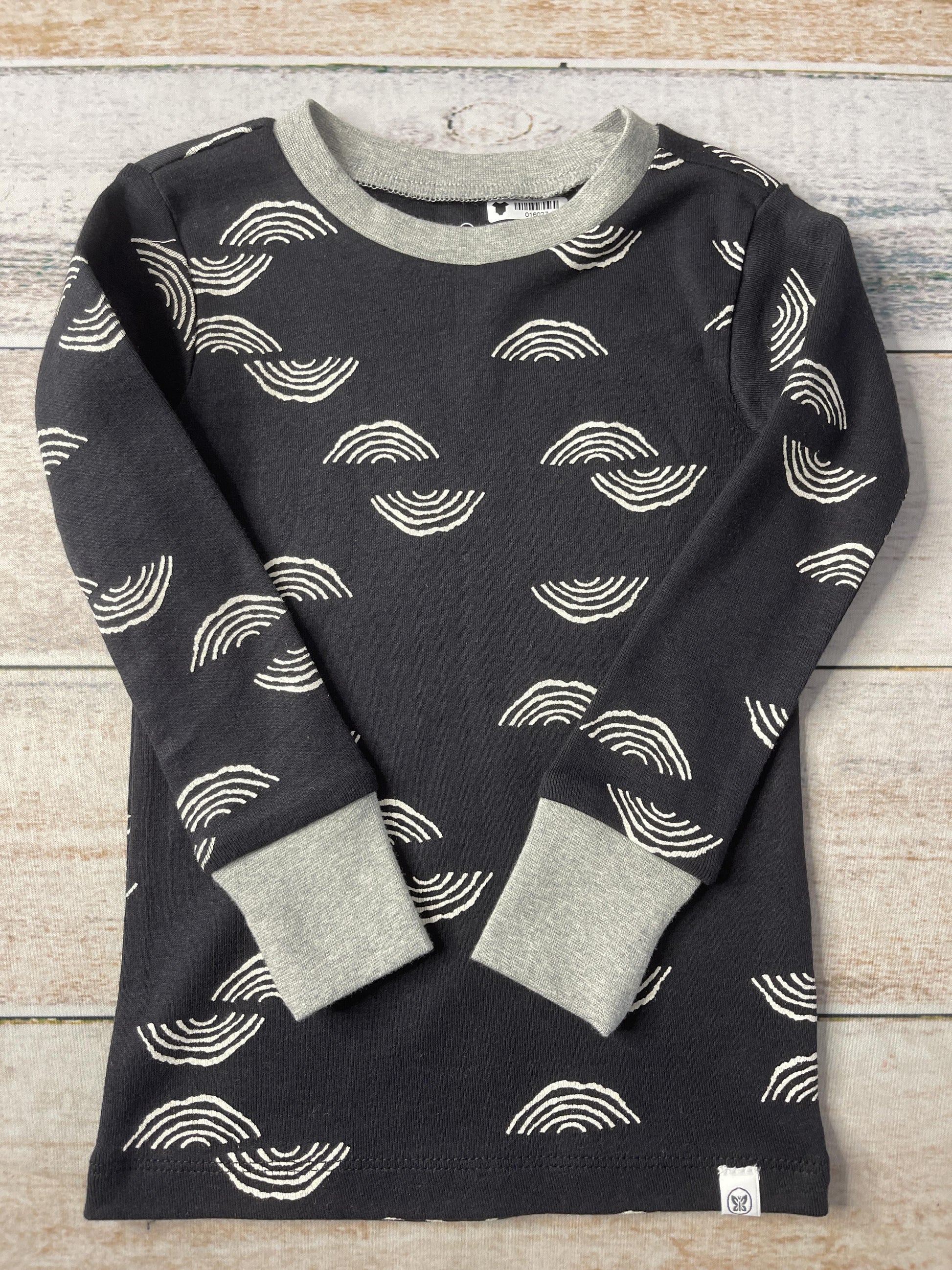 Honest Co Unisex White | Black Pajamas Size: 3T White | Black