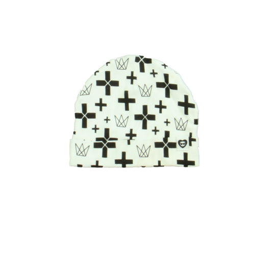 Unknown Brand Boys White | Black Hat Size: 0-12 Months White | Black
