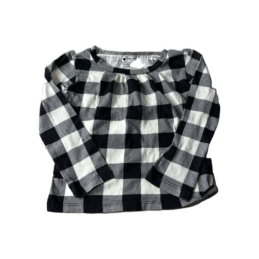 Harper Canyon Girls White | Black Long Sleeve T-Shirt Size: 2T White | Black