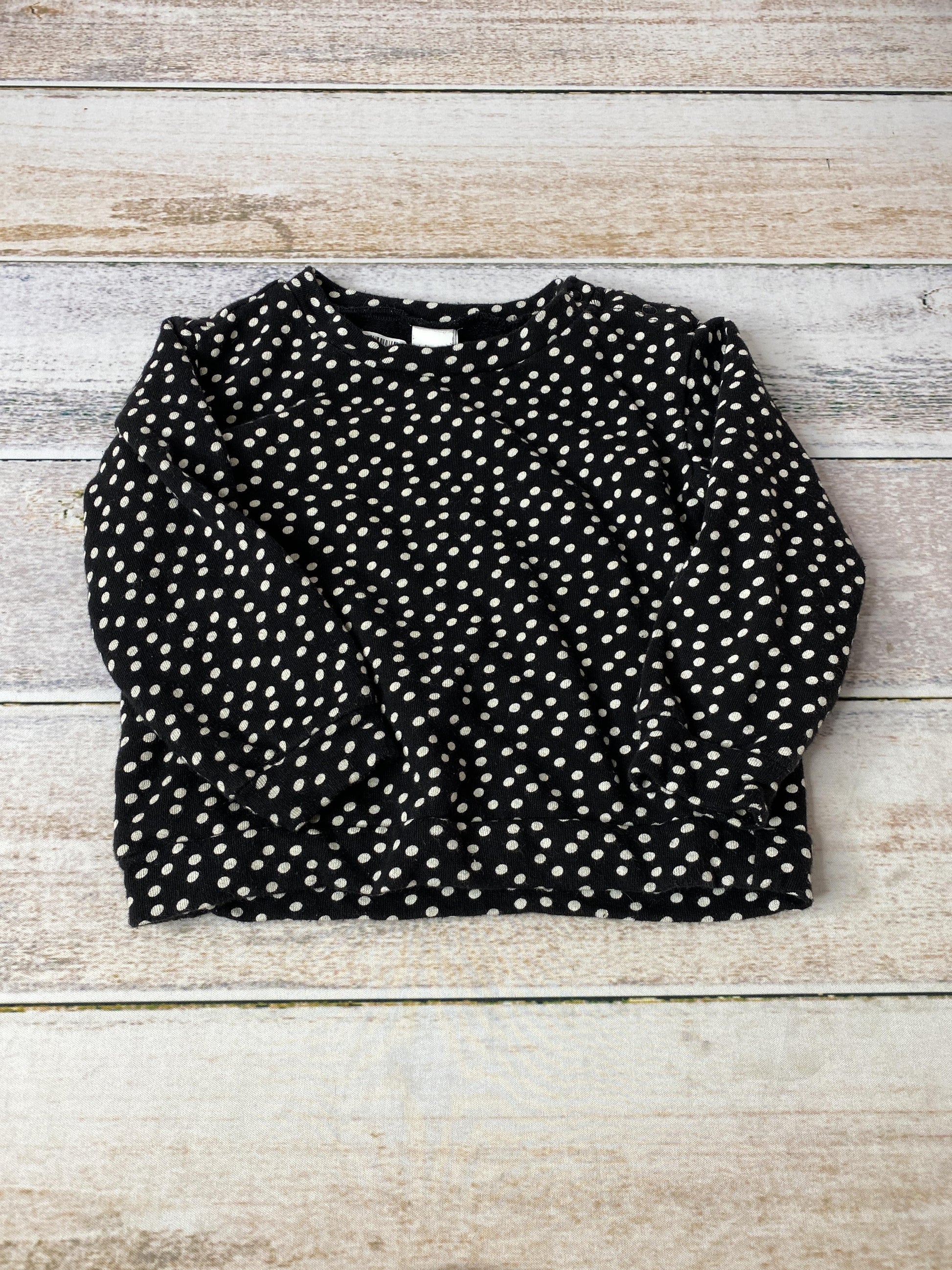 Harper Canyon Girls White | Black Long Sleeve T-Shirt Size: 18 months White | Black