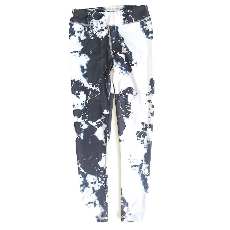 Rockets Of Awesome Girls White | Black Leggings Size: 8 Years White | Black