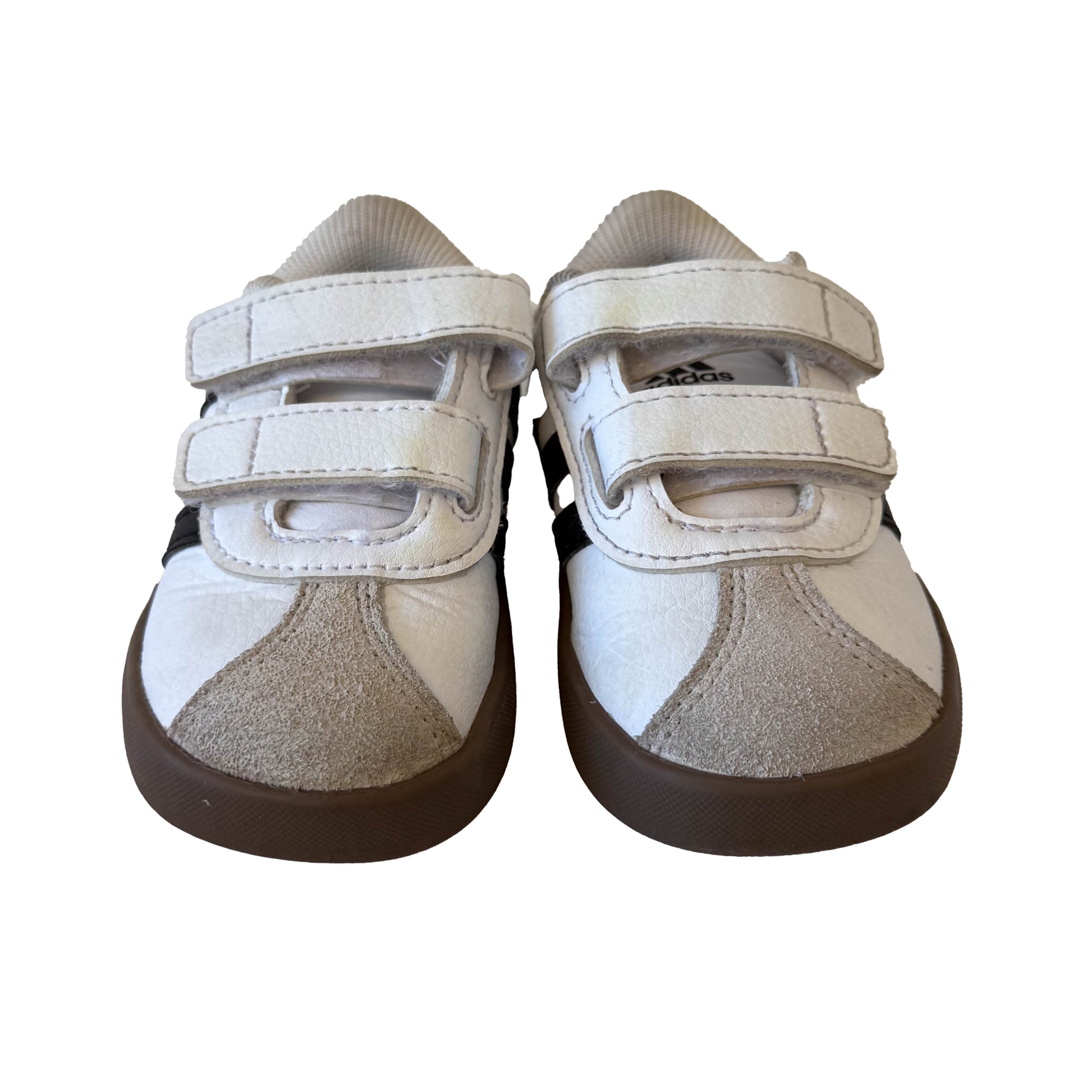 Adidas Unisex White | Black Sneakers Size: 5 Toddler White | Black