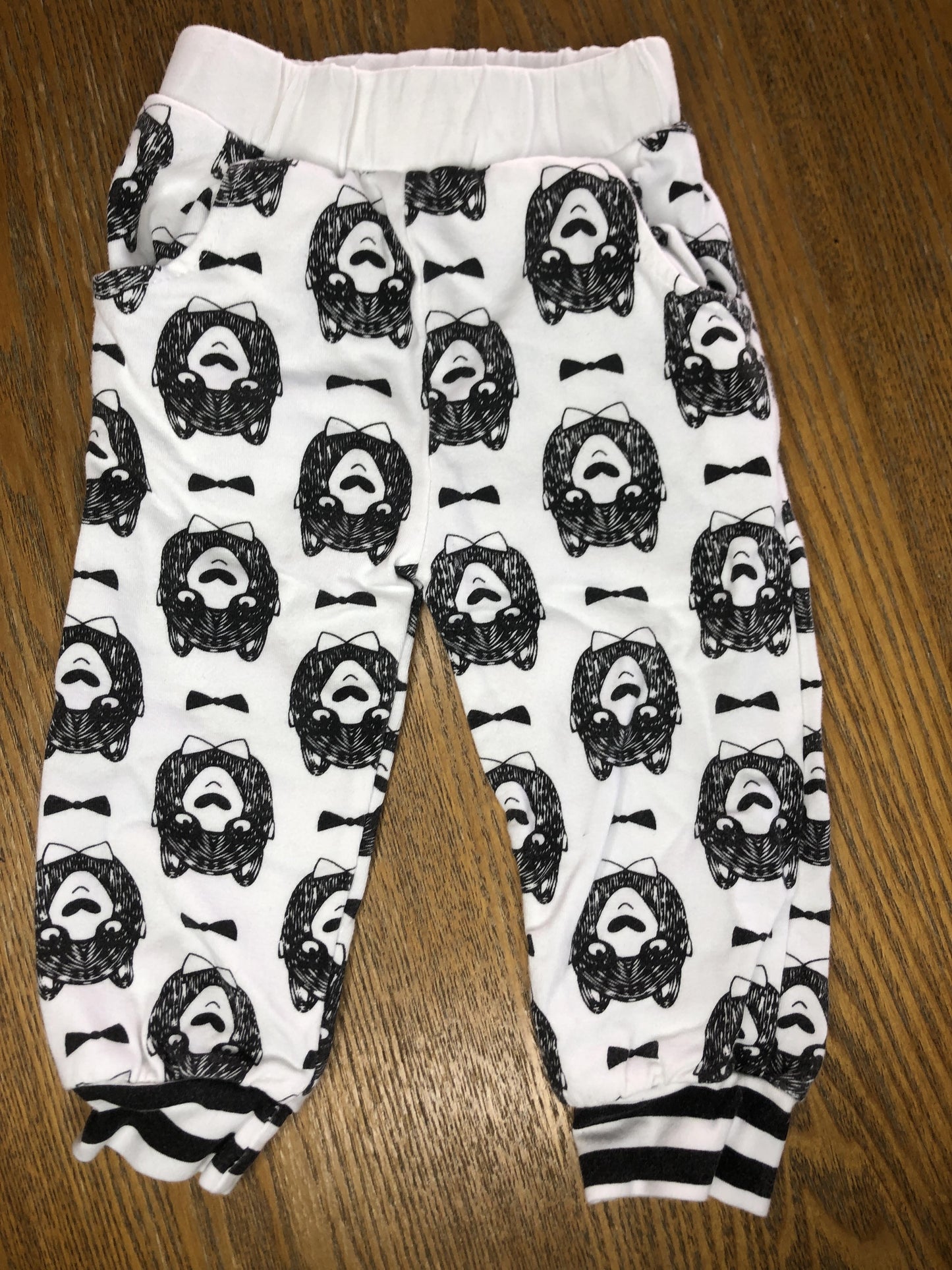 PL Baby Boys White | Black Pants Size: 3-6 months White | Black