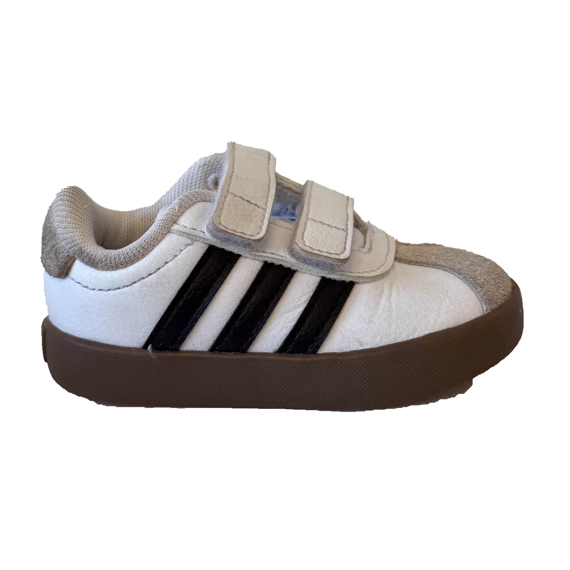 Adidas Unisex White | Black Sneakers Size: 5 Toddler White | Black
