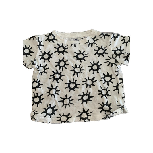 Little Starters Unisex White | Black T-Shirt Size: 6-9 months White | Black