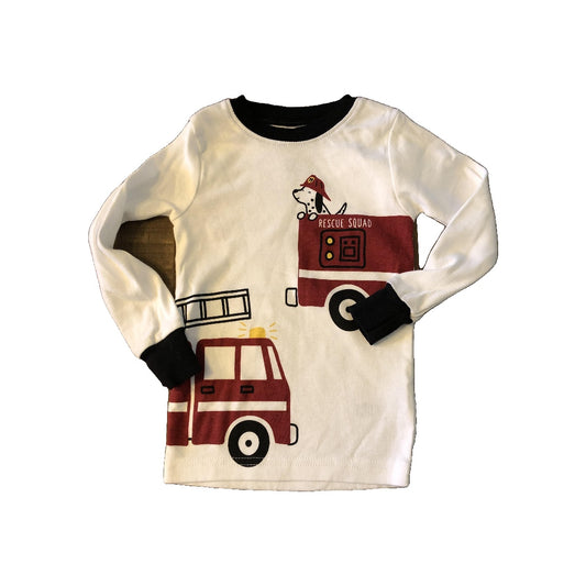Carters Boys White | Black Pajamas Size: 2T White | Black