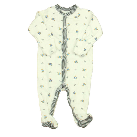 Ralph Lauren Boys White | Blue Bears Long Sleeve Outfit Size: 6 Months White | Blue Bears