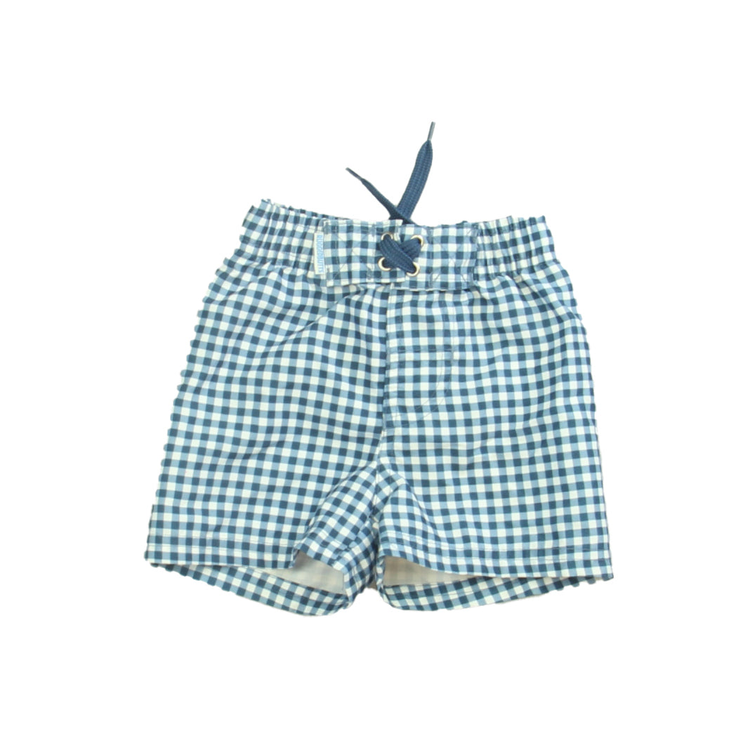 Rugged Butts Boys White | Blue | Checks Trunks Size: 6-12 Months White | Blue | Checks