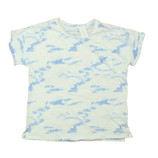 Rockets Of Awesome Girls White | Blue | Clouds T-Shirt Size: Big Girl White | Blue | Clouds