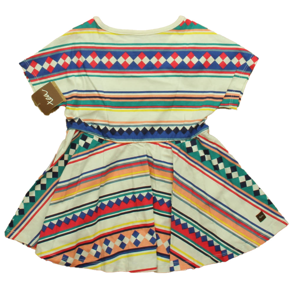 Tea Girls White | Blue | Green Dress Size: 2T