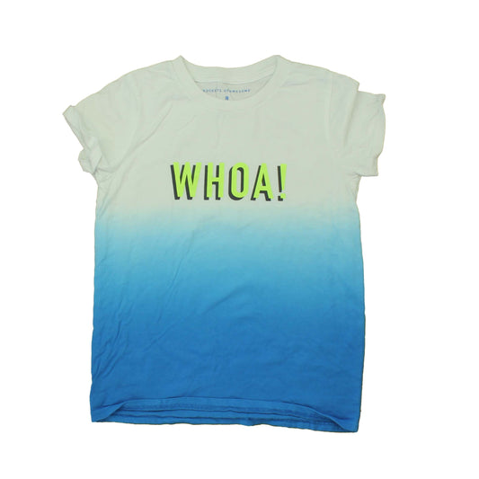 Rockets Of Awesome Boys White | Blue | Ombre | Whoa T-Shirt Size: 8 Years