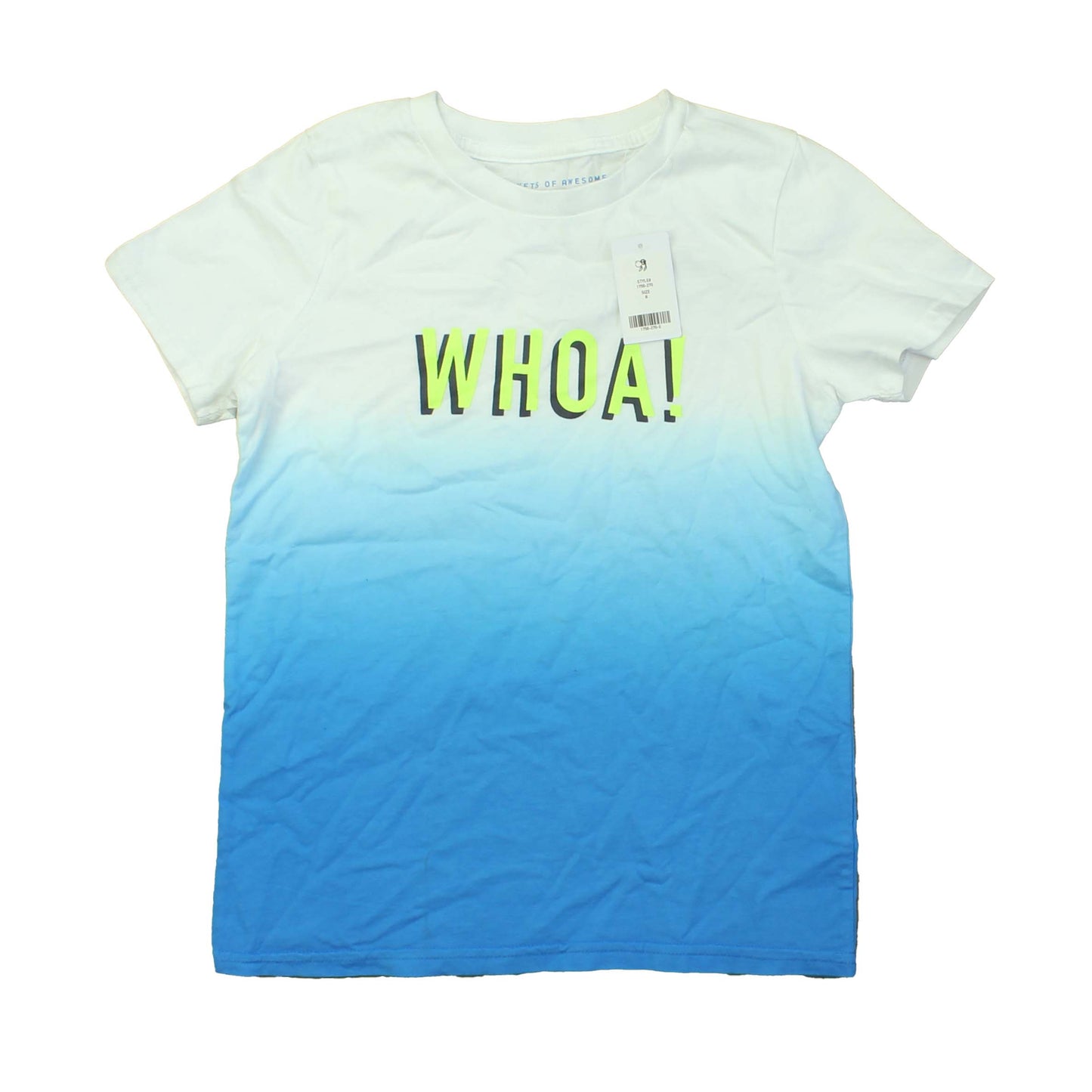 Rockets Of Awesome Boys White | Blue | Ombre T-Shirt Size: 8 Years