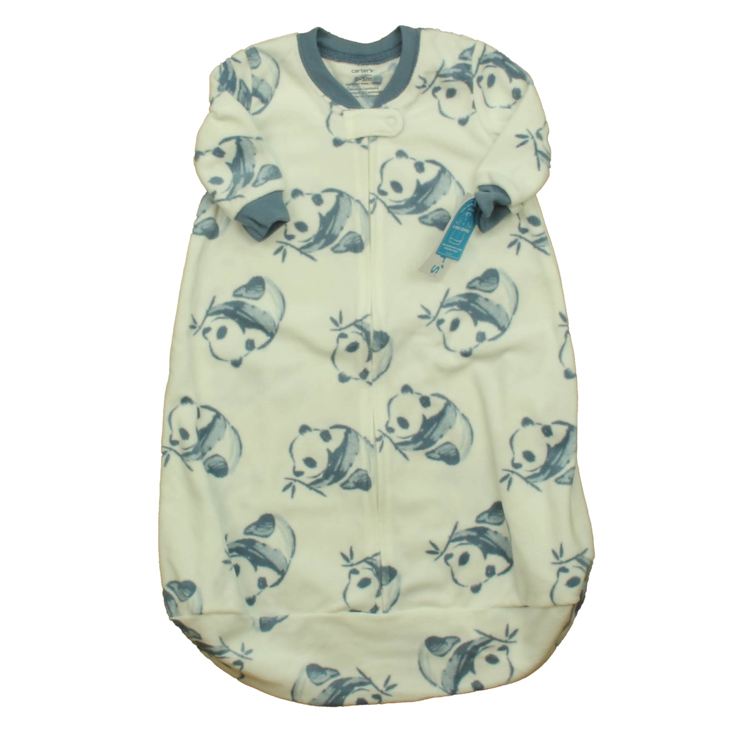 Carter's Boys White | Blue Panda Sleepsack Size: 0-3 Months White | Blue Panda