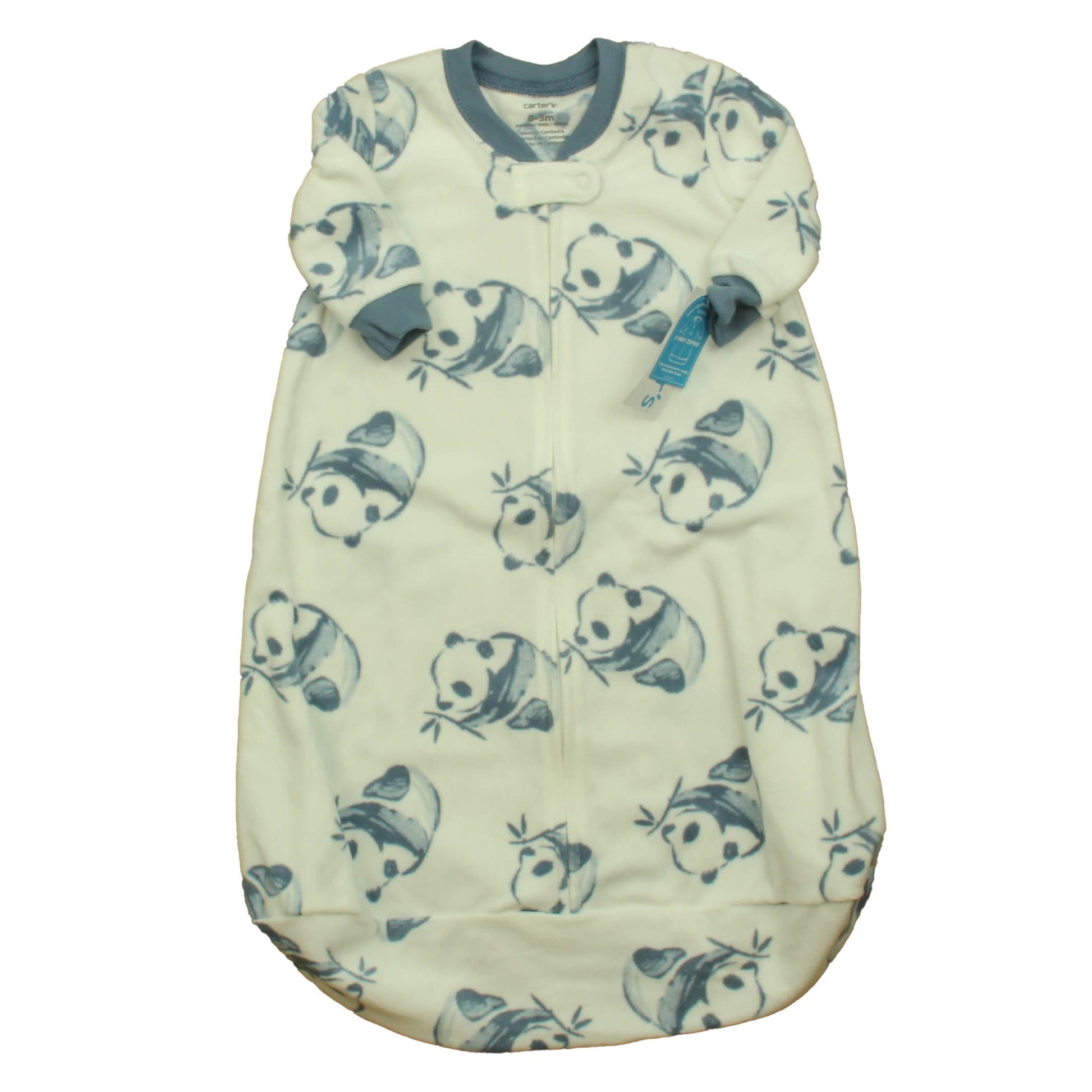 Carter's Boys White | Blue Panda Sleepsack Size: 0-3 Months White | Blue Panda