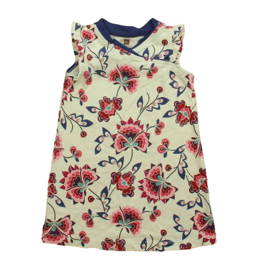 Tea Girls White | Blue | Pink Floral Dress Size: 18-24 Months White | Blue | Pink Floral