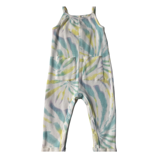 Grayson Mini Girls White | Blue | Purple Romper Size: 12-18 months White | Blue | Purple
