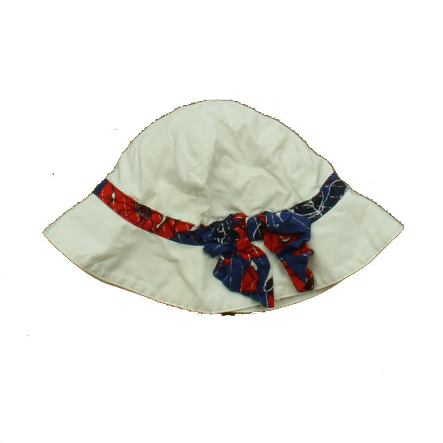 Janie and Jack Girls White | Blue | Red Hat Size: 12-24 Months White | Blue | Red