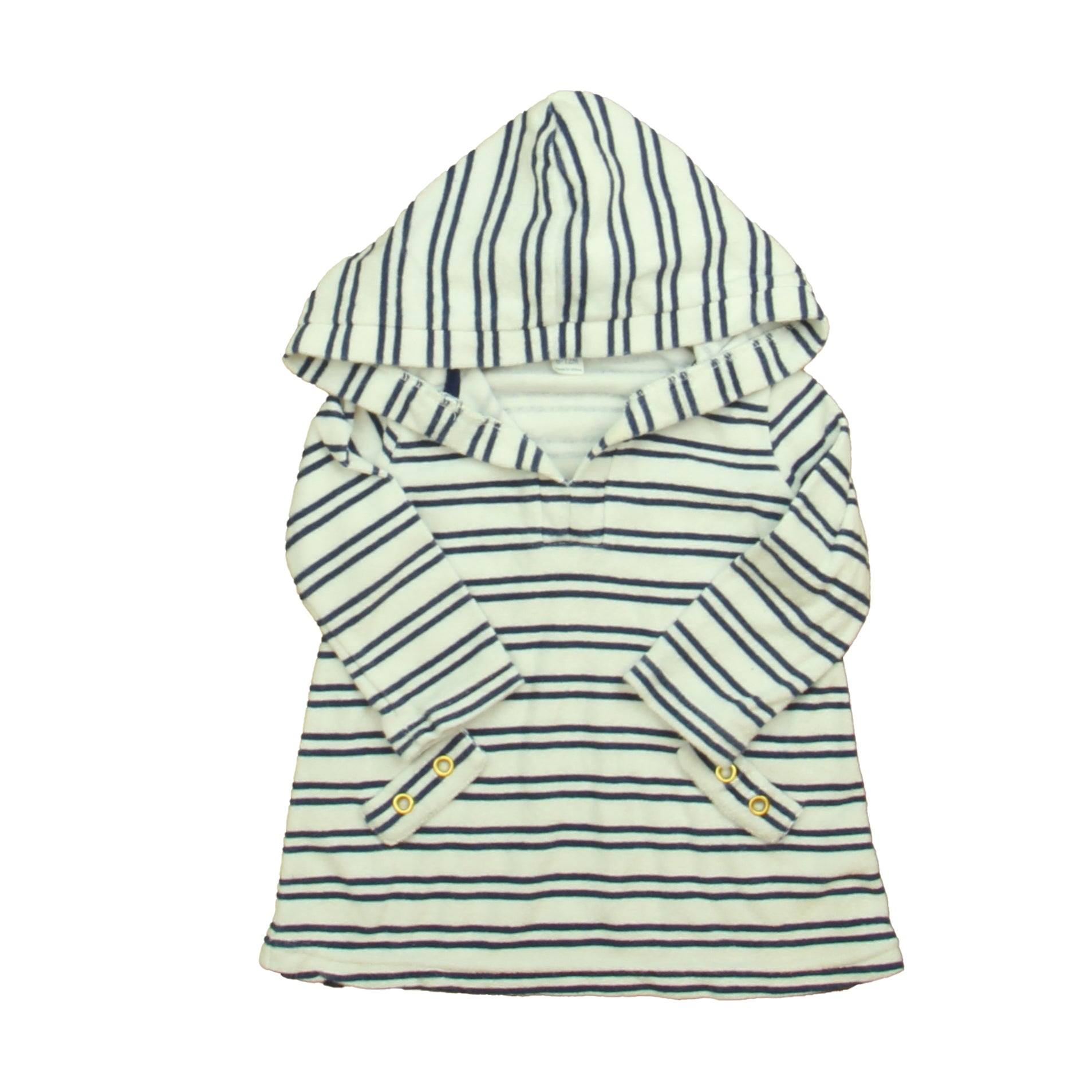 Cabanalife Boys White | Blue Stripe Cover-up Size: 6-12 Months White | Blue Stripe