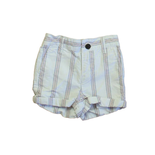 Janie and Jack Boys White | Blue Stripe Shorts Size: 3-6 Months White | Blue Stripe
