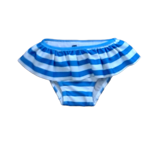 Tea Collection Girls White | Blue Stripes Swimwear Size: 12-18 Months White | Blue Stripes