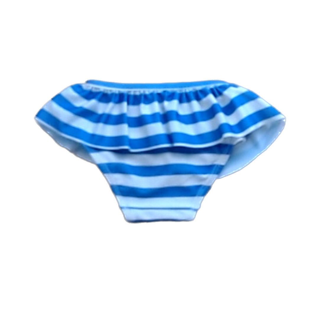 Tea Collection Girls White | Blue Stripes Swimwear Size: 12-18 Months White | Blue Stripes