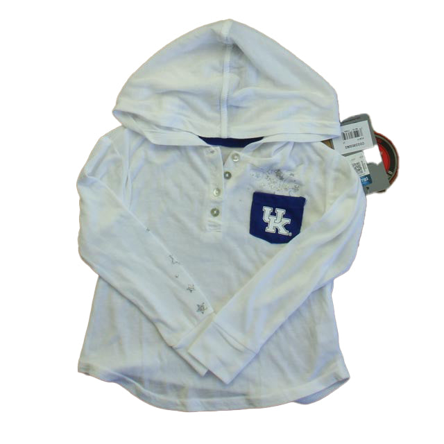 Colosseum Girls White | Blue University of Kentucky Long Sleeve Shirt Size: 2T White | Blue University of Kentucky