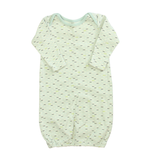 Tea Boys White | Blue Nightgown Size: 0-3 Months White | Blue