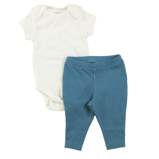 Little Me | Primary.com Boys White | Blue Apparel Sets Size: 3 Months White | Blue
