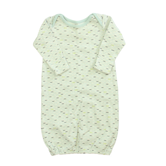 Tea Boys White | Blue Nightgown Size: 0-3 Months