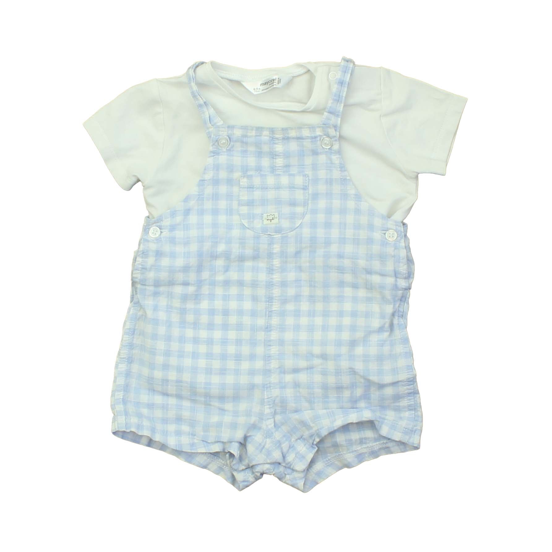 Mayoral Boys White | Blue Apparel Sets Size: 6-9 Months White | Blue