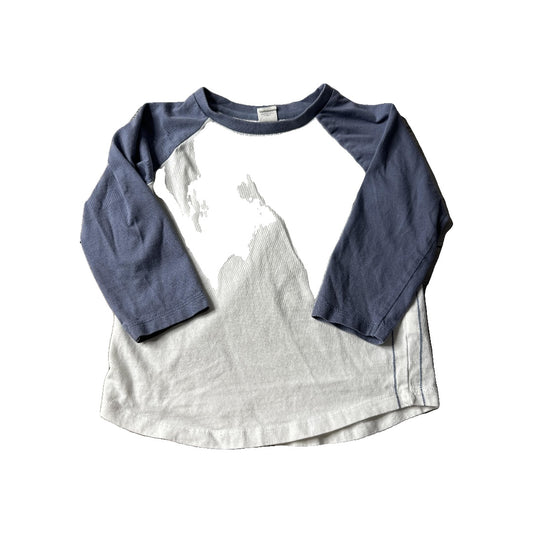 Colored Organics Boys White | Blue T-Shirt Size: 18-24 months White | Blue