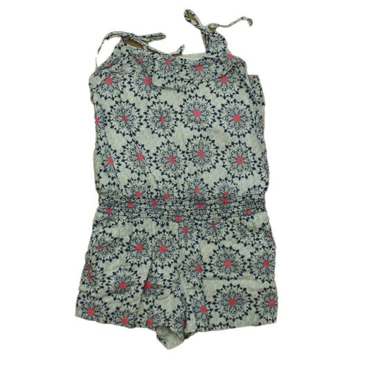 Unknown Brand Girls White | Blue Romper Size: 4-5T