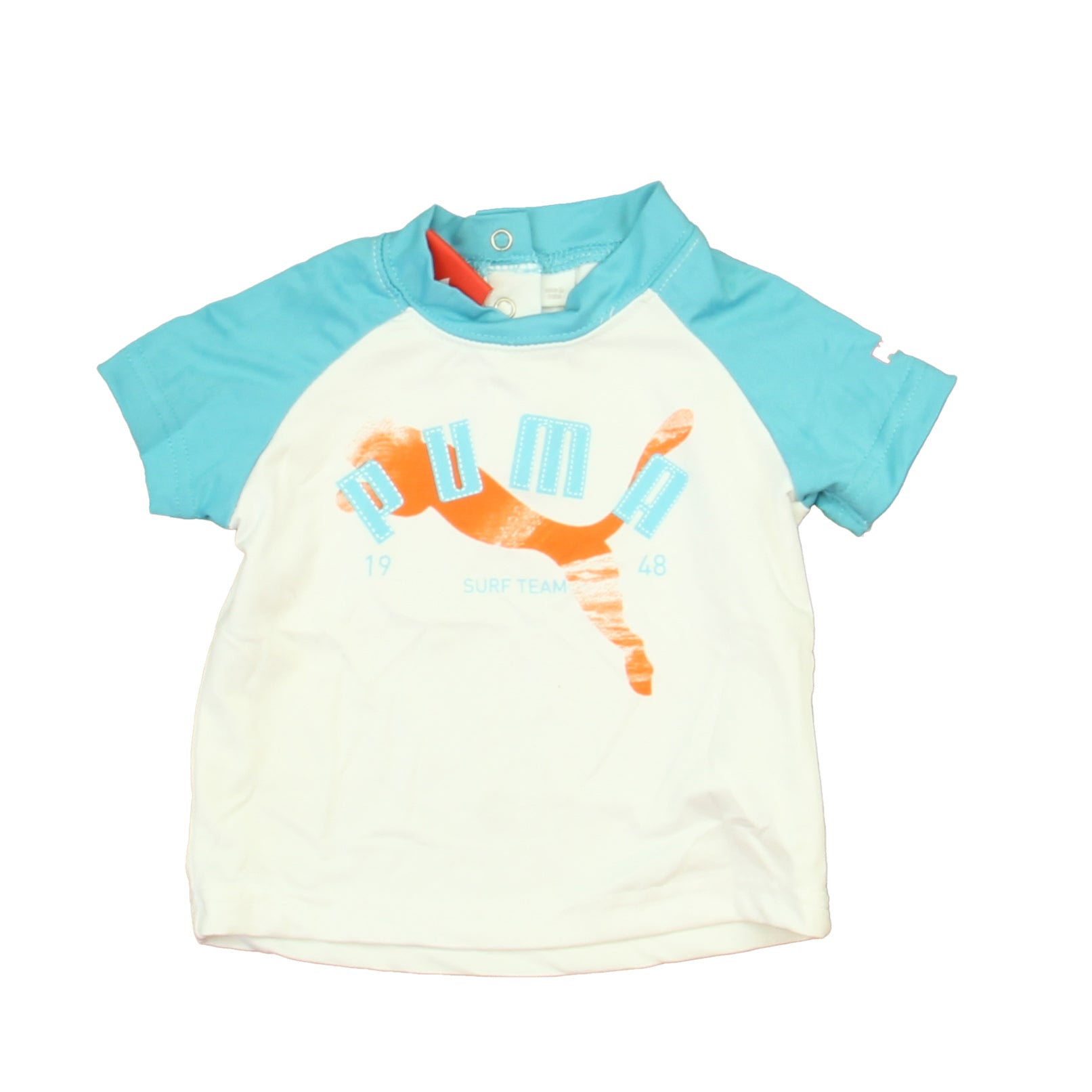 Puma Boys White | Blue Athletic Top Size: 3-6 Months White | Blue