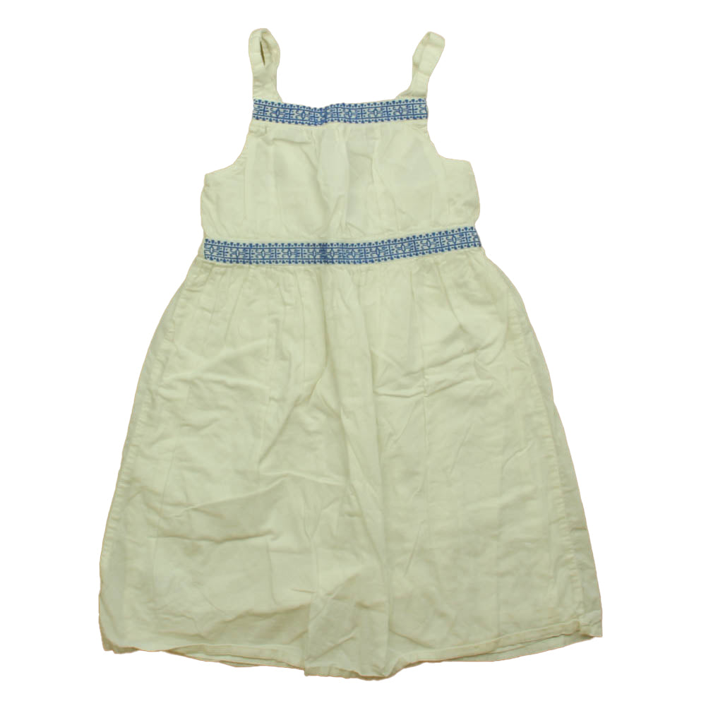 Tea Girls White | Blue Dress Size: 6 Years White | Blue