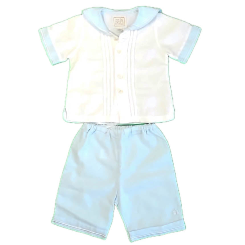 Emile et Rose Boys White | Blue Apparel Sets Size: 6 Months White | Blue