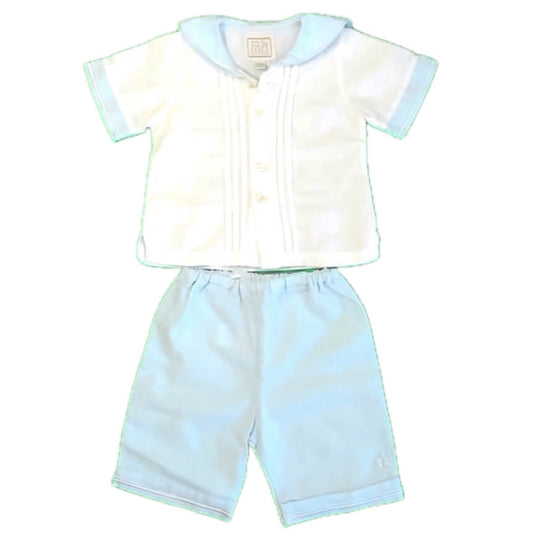 Emile et Rose Boys White | Blue Apparel Sets Size: 6 Months White | Blue
