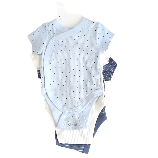 Primark Boys White | Blue Onesie Size: 0-3 Months White | Blue