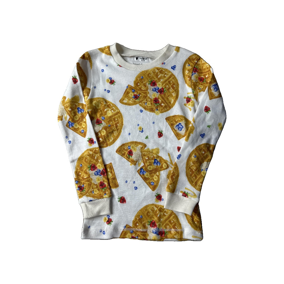 Burt's Bees Unisex White | Breakfast Pajamas Size: 3T White | Breakfast