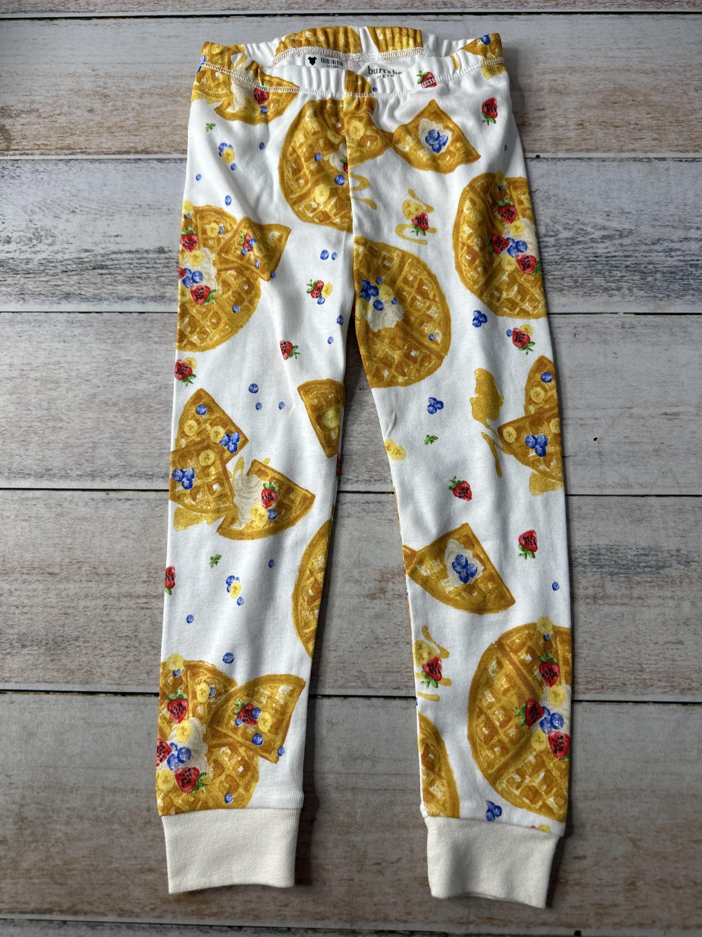Burt's Bees Unisex White | Breakfast Pajamas Size: 3T White | Breakfast