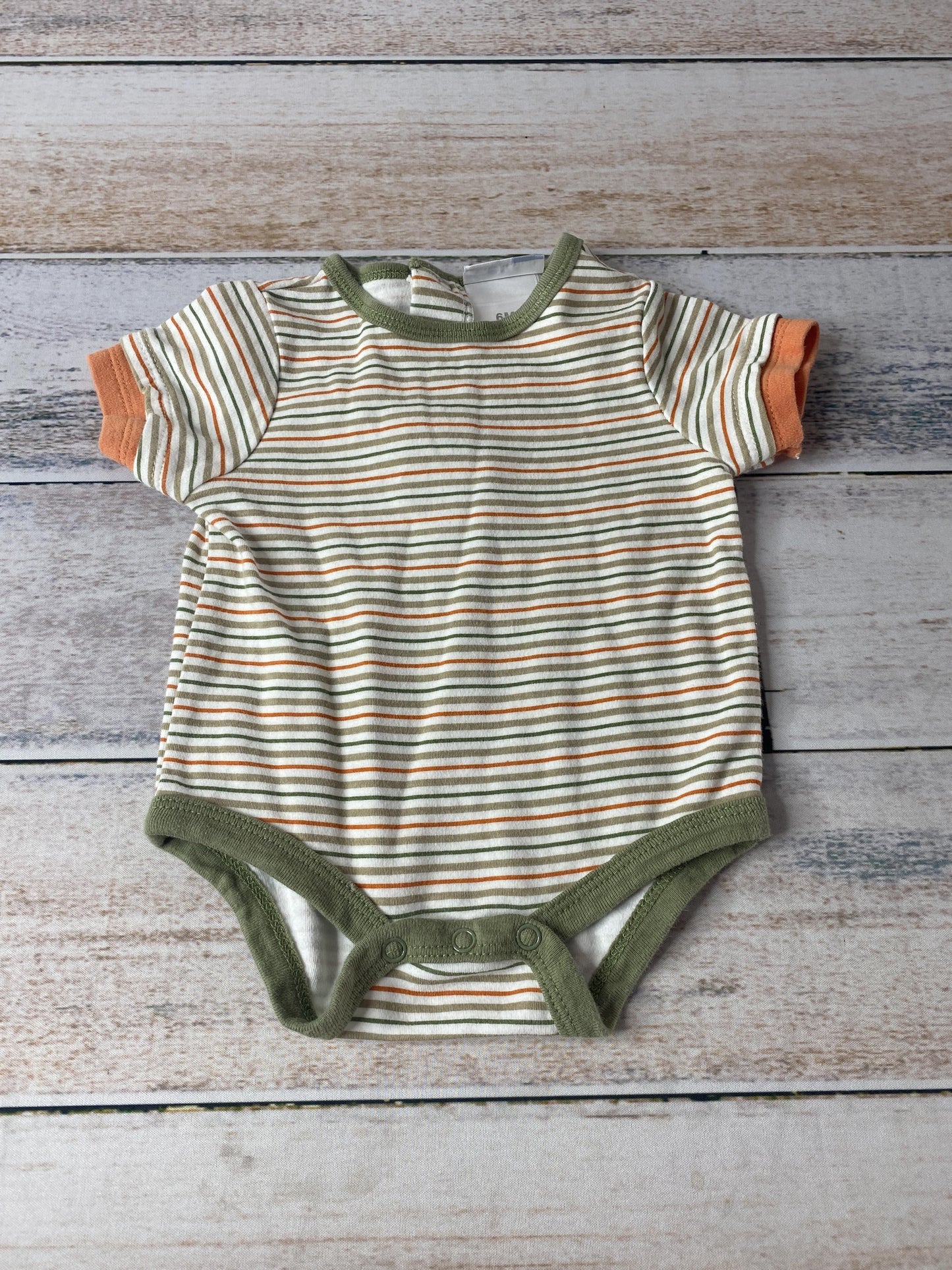 Vitamins Baby Boys White | Brown | green | orange Onesie Size: 6 months White | Brown | green | orange