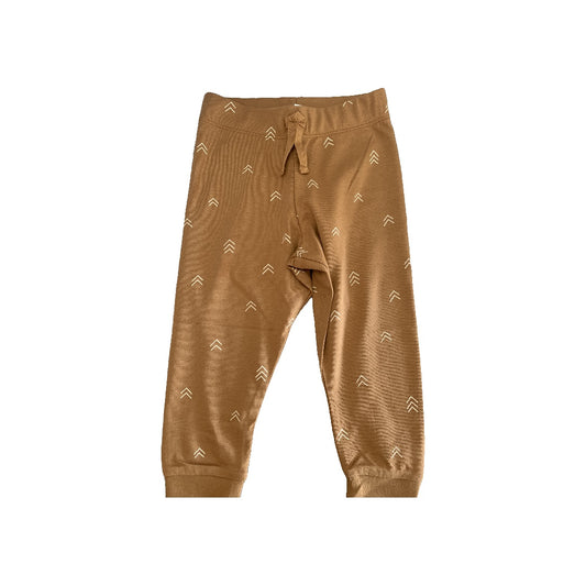 Colored Organics Boys White | Brown | Pattern Pants Size: 18-24 months White | Brown | Pattern