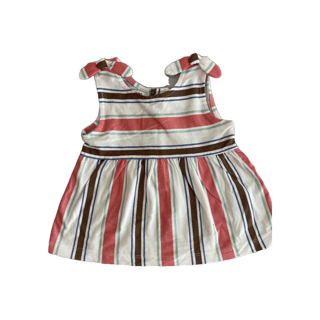 Carters Girls White | Brown | pink | light green Tank Top Size: 12 months White | Brown | pink | light green