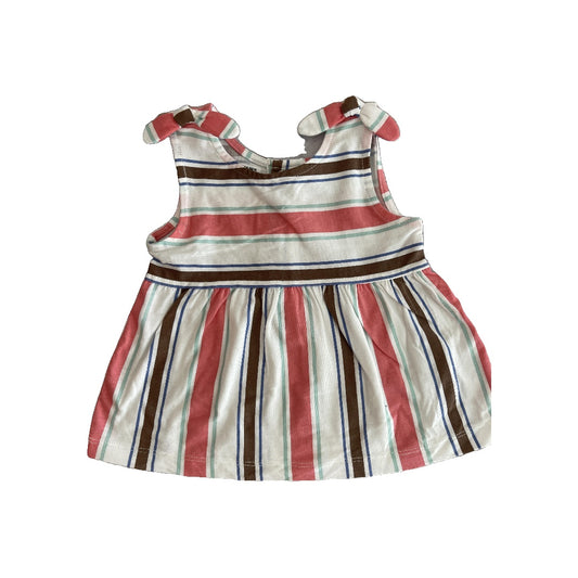 Carters Girls White | Brown | pink | light green Tank Top Size: 12 months White | Brown | pink | light green